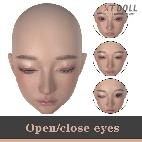 Cận cảnh đôi mắt búp bê silicone với mống mắt và mi thật — 777DOLL