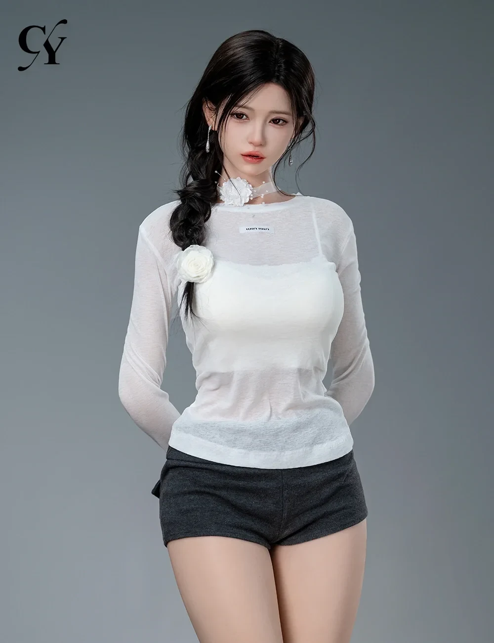 Búp bê nguyên thân đứng trọn vẹn để so sánh kích thước — 777DOLL