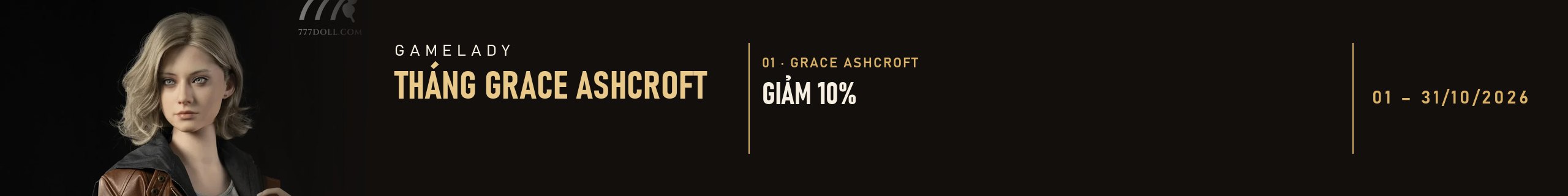 GameLady — Tháng Grace Ashcroft, 01/10/2026 đến 31/10/2026